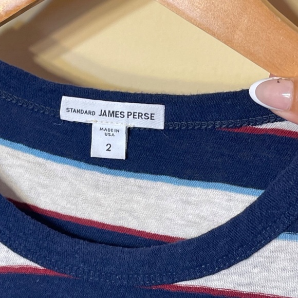 James Perse Navy and White Striped Top - Picture 5 of 7